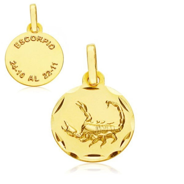 Dijes de oro 14k escorpio